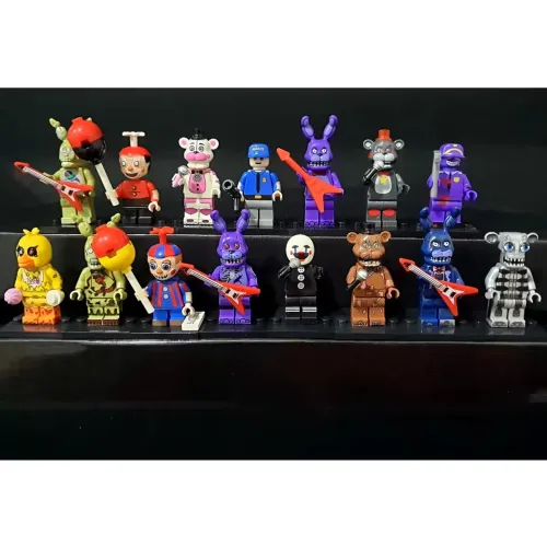 10 miniaturas Fnaf Five Nights at Freddy - blocos de montar estilo lego