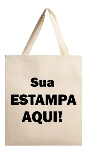 Ecobags - sacolas ecológicas 35x40 100% de algodão cru personalizadas