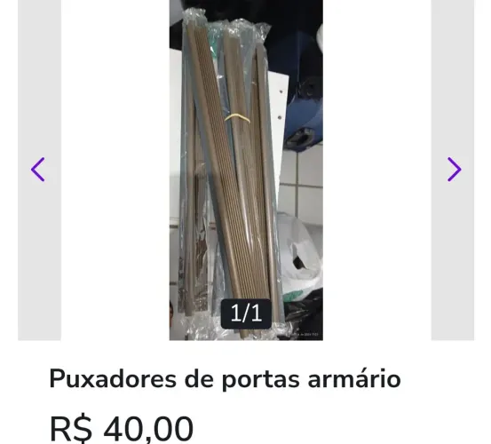 Puxadores para portas de armários 