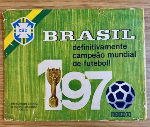 Postais Seleção Brasileira CBD Copa 1970