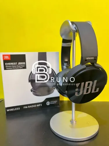 Fone de Ouvido Sem Fio Preto