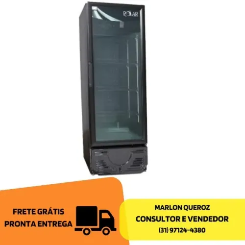 Refrigerador Expositor Polar 405L All Black VISA 405 220V