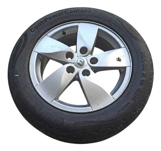 Roda Pneu Aro16 205/60 R16 Fluence 2011 À 2015 (pneu Ruim)