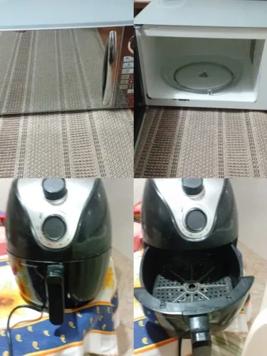 Airfryer + Microondas (Defeitos)