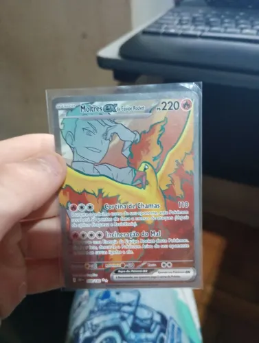 Carta pokémon: Moltres ex da equipe Rocket 208/182