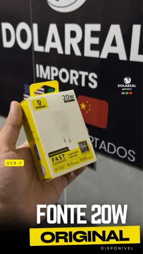 Carregador iPhone fonte 20w Apple baseus turbo 