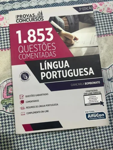 Novo Língua Portuguesa Alfacon Evandro Guedes Questões Comentadas 3a edição Perfeito