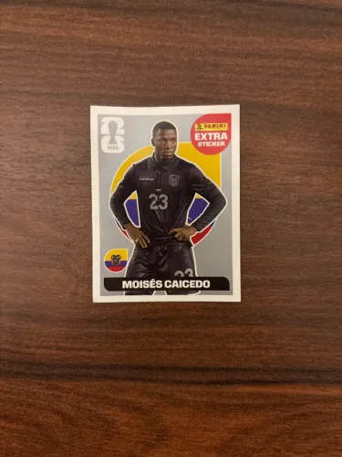 Figurinha extra, Moisés caicedo prata. Copa do mundo 2026