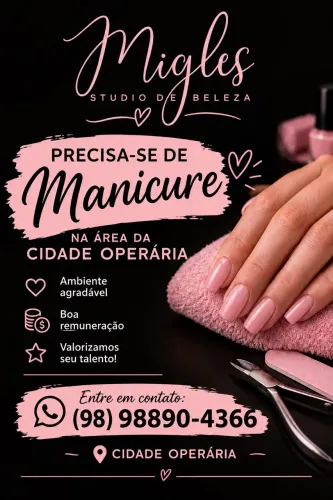Precisa-se de manicure