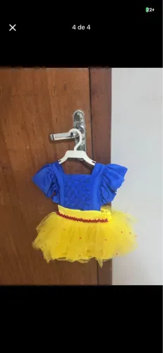 Vestido romper branca de neve