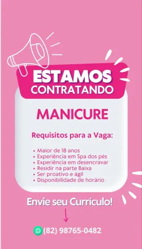 Vaga de manicure