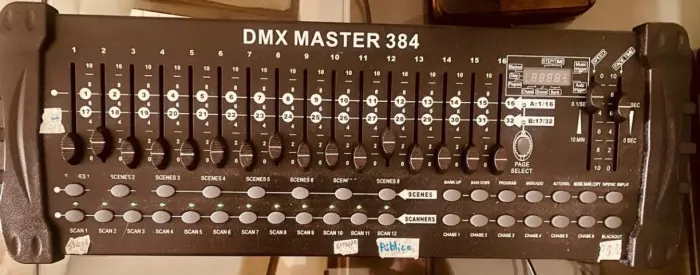 Mesa Controladora DMX Master 384 Canais Iluminação Profissional