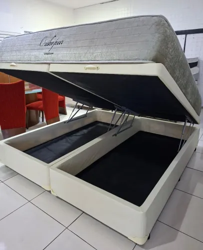 Cama Box Baú, King Size | Ortobom - Alto Padrão | ENTREGA GRÁTIS