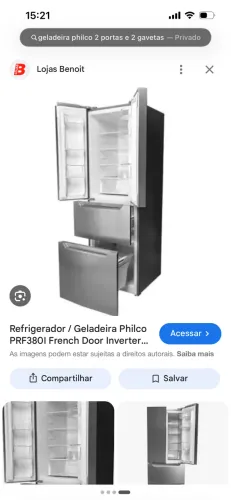 Vendo geladeira com 1 ano de uso.