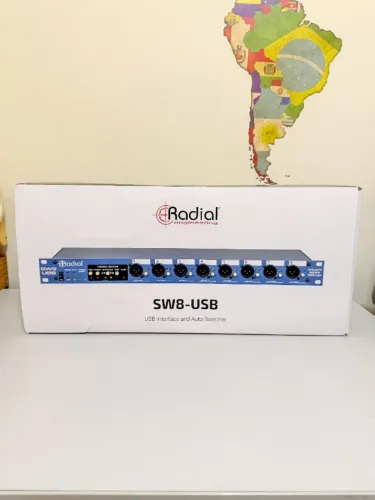Radial Engineering SW8-USB - Interface USB e Chaveador Automático de Áudio - NOVA