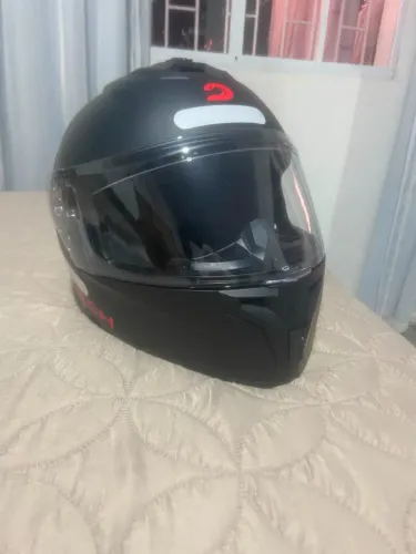 Capacete Escamoteável Race Tech Signal Articulado Fosco para Moto Tam. 56