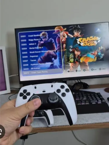 Game Stick PS5 com dois controles