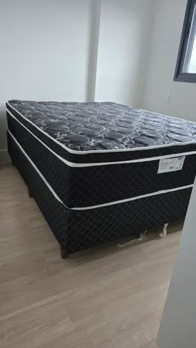 CAMA BOX CASAL TAMANHO PADRAO GAZIN PEROLA NEGRA