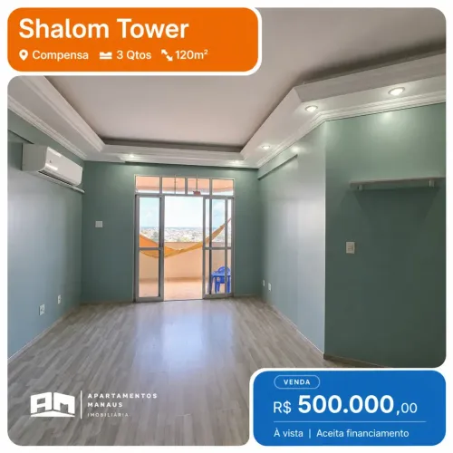 Shalom Tower - 3 Quartos(1 Suíte) - Compensa