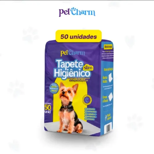 Tapete higiênico Petcharm slim 50 Unidades 