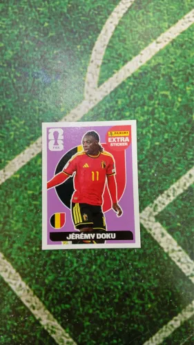 Figurinha Extra Doku bordo Copa 2026