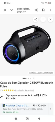 Boombox xPlosion Pulse Tipo JBL.