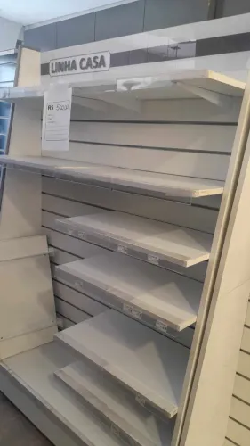 MÓVEL EXPOSITOR BRANCO - LINHA CASA