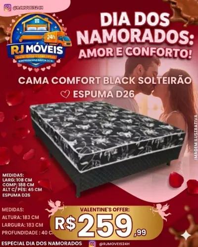 Cama solteirão D26 (Pague na entrega)