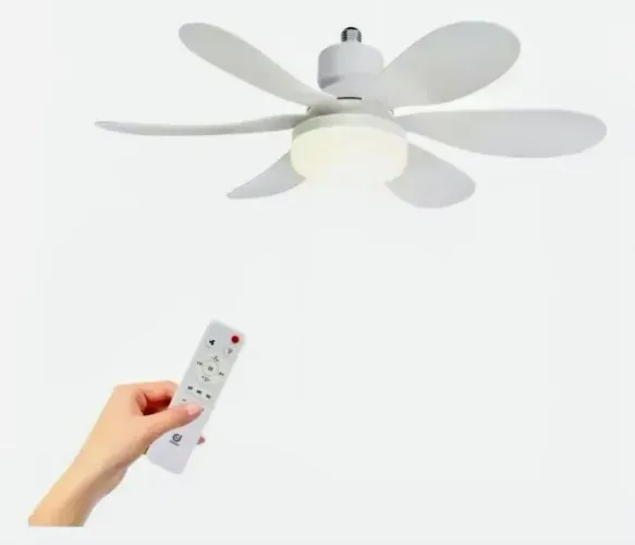 Mini Ventilador de teto / Lâmpada Led - Potência 60W