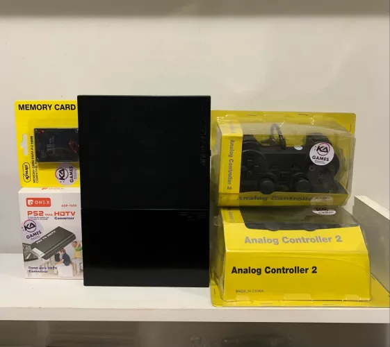 PlayStation 2 mídia física desbloq+ conversor HDMI