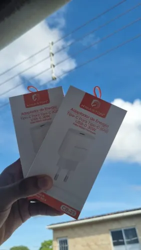 Carregador Turbo 30W USB Tipo-C + Cabo Entrega Grátis