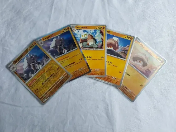 Cartas Pokémon: Linha evolutiva do Garganacl !!!!!!