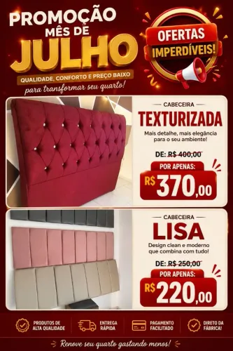 Cabeceira para cama casal padrão