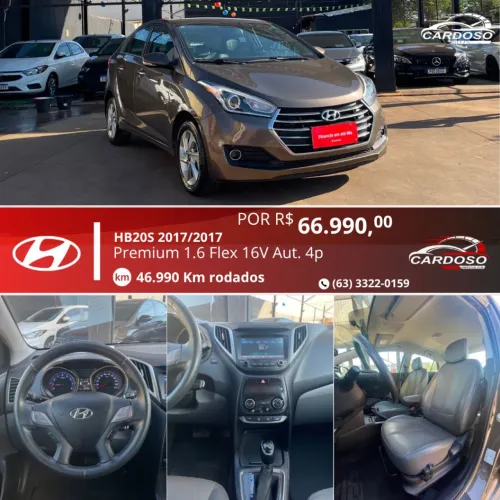Hyundai HB20S Premium 1.6 Flex 16V Aut. 4P 2017