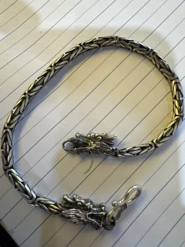 Pulseira Bali Prata Dragão 