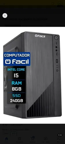 CPU Core i5 3470, 8gb memória , SSD 240gb