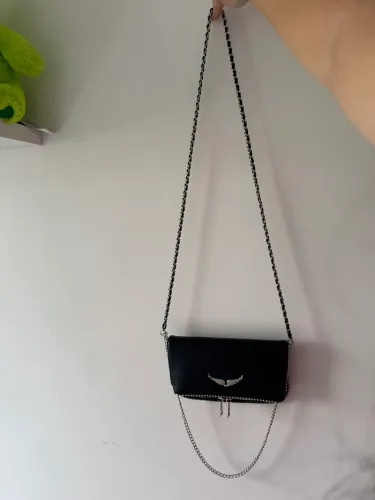 Bolsa de couro legítimo italiana zadig voltaire