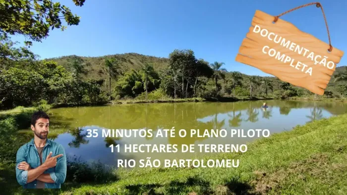Belíssimo Sítio ou Pesque e Pague com um Rio maravilhoso para venda em Sobradinho dos Melo