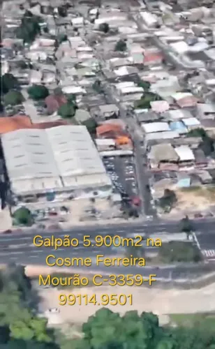 Alugo Predio Térreo com 5.900m2 na Cosme Ferreira/SESI com área estacionamiento
