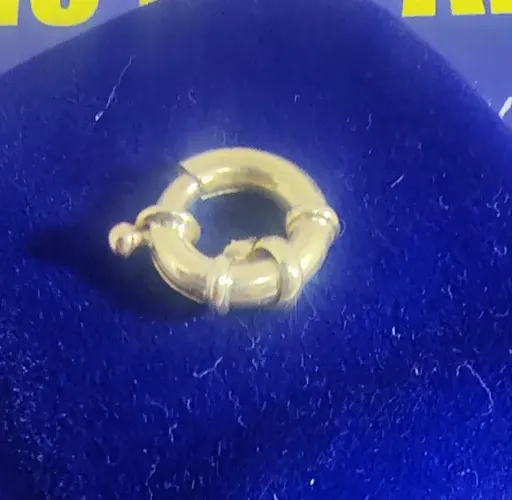 Fecho Boia Para Pulseira Cordão Ouro 18 Kilates Peso 1.85 Gramas 13 mm 3 mm