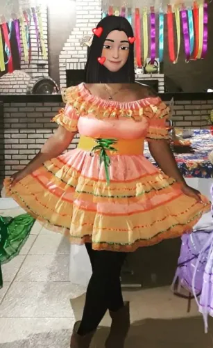 VESTIDO JUNINO ADULTO 
