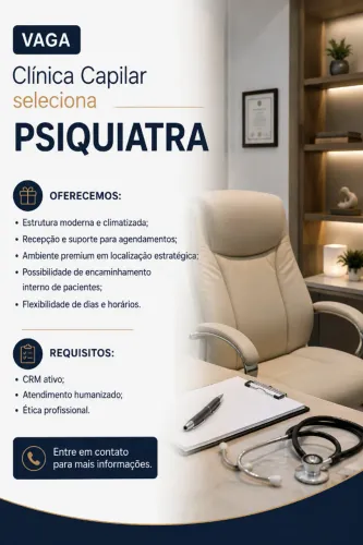 Vaga para Psiquiatra - Parceria Profissional