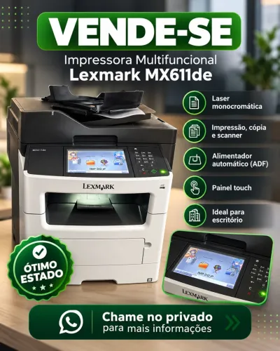 Impressora Multifuncional Lexmark MX611de Laser Profissional
