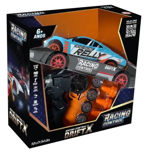 Carro De Corrida De Controle Remoto Driftx Azul - Br2416