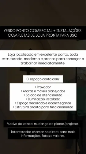 Vendo loja em Maringá 