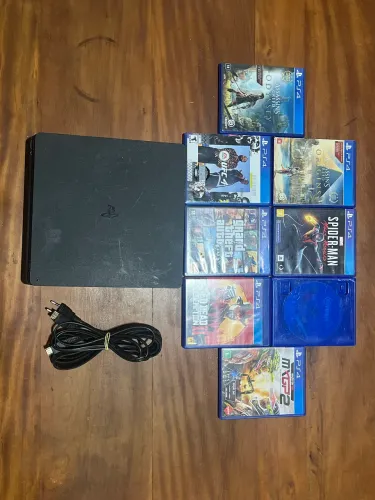 PlayStation 4 (Ps4) Slim 1TB + Jogos