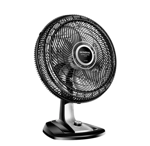 Ventilador de Mesa 40cm Mondial Super Turbo 8 Pás 3 velocidades Preto 