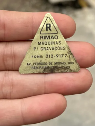 Máquina Rimaq para Gravações - Antiga