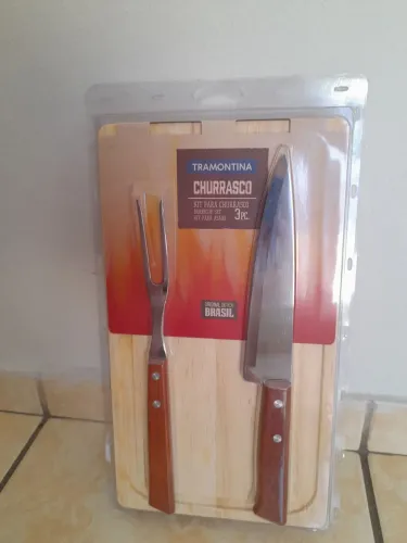 Kit Churrasco Tramontina 3 Peças - NOVO e Original