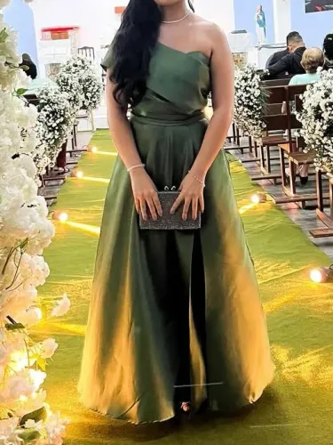 Vestido longo verde - Usado apenas 1 vez 